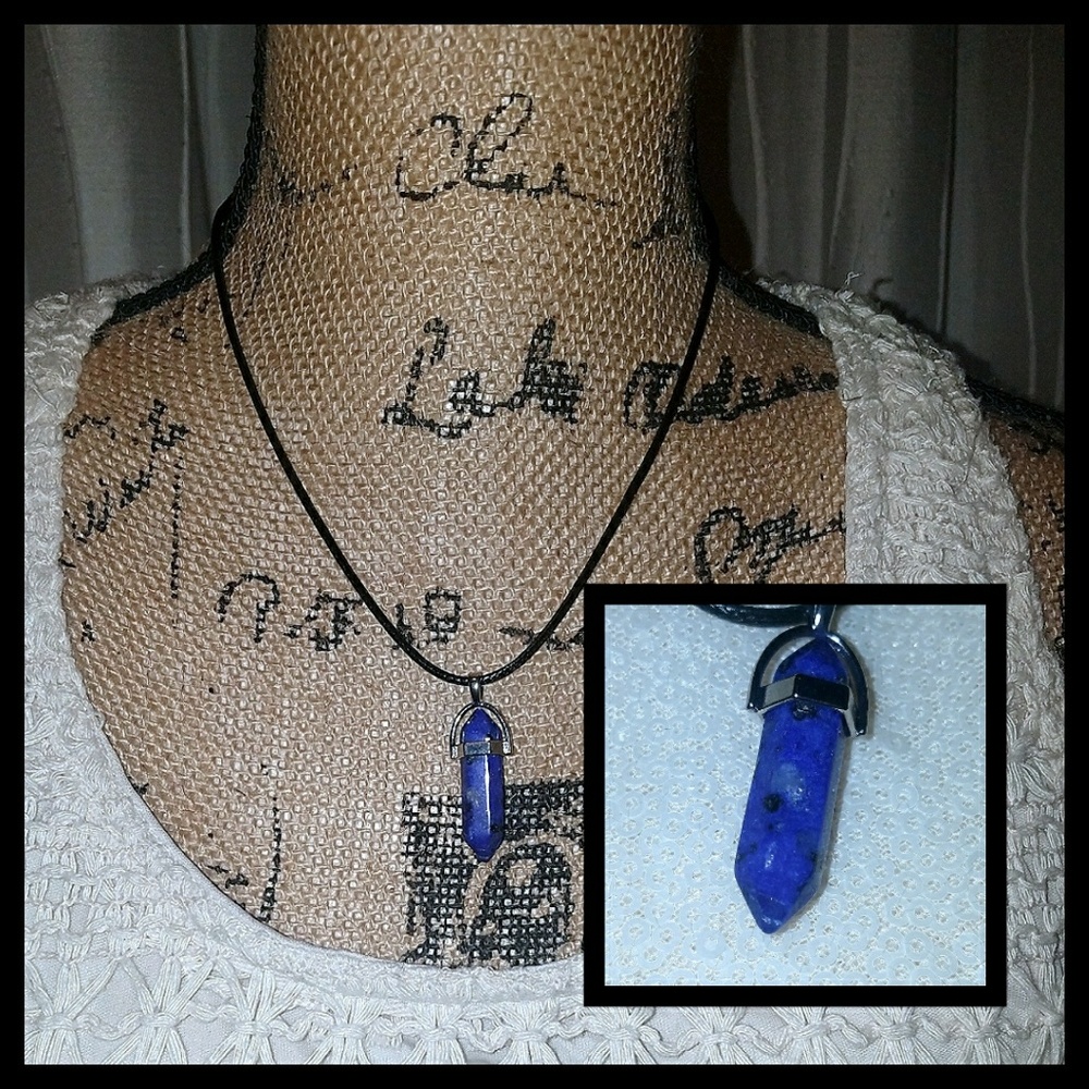 Blue Lapis Chakra necklace - real stone